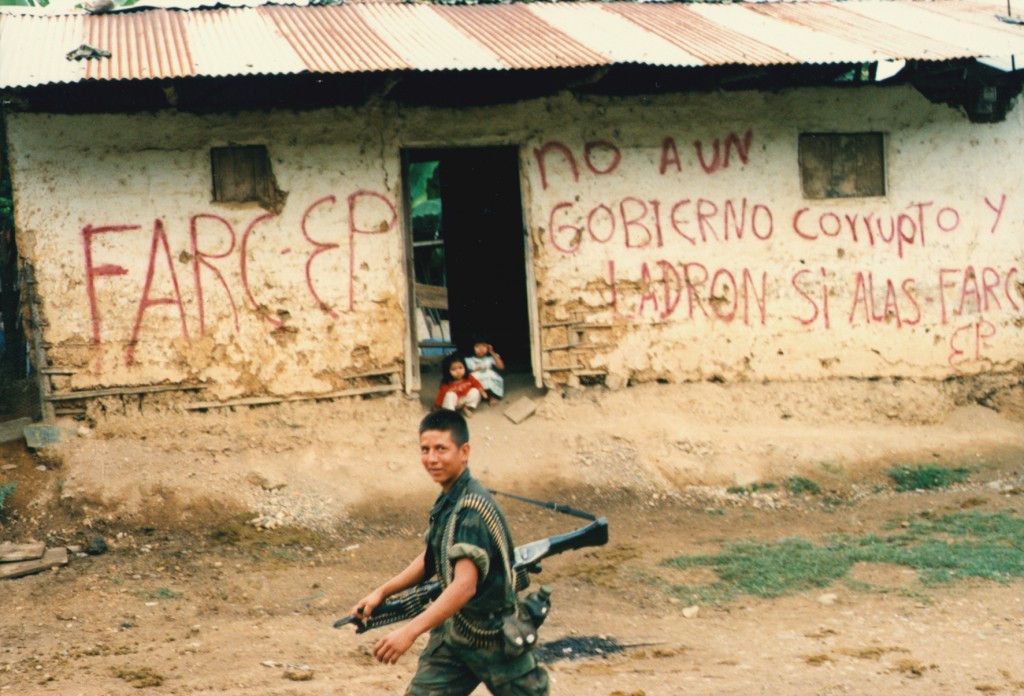 House with FARC Slogan