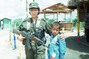 Guerrilla Girl and Child