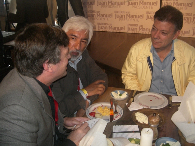 Author with Juan Manuel Santos